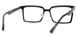 Sharma Rectangle Black Glasses5