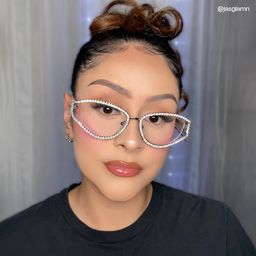Star Iridescent Cat eye Glasses6
