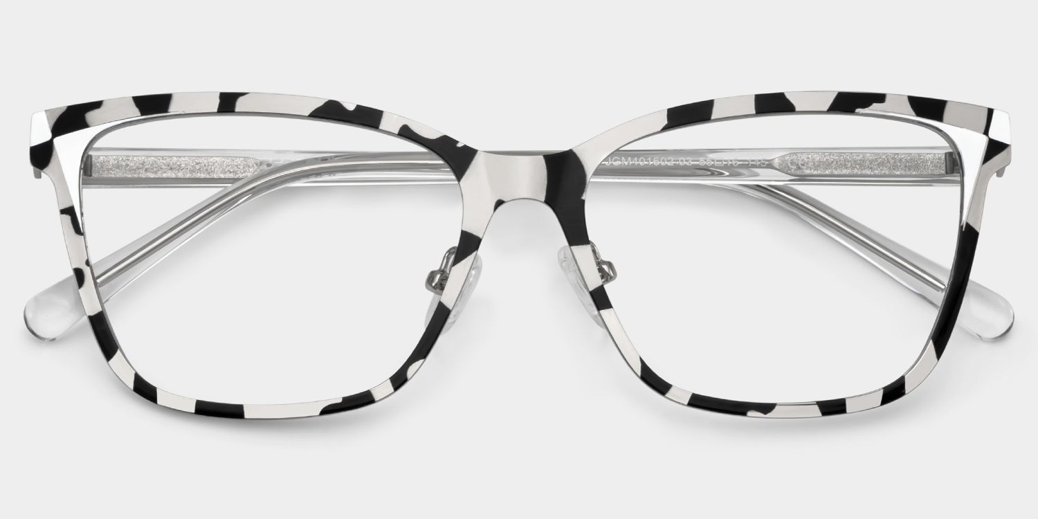 Elise Tortoise Frame Glasses with Rectangle Frame Online | ZEELOOL UK2