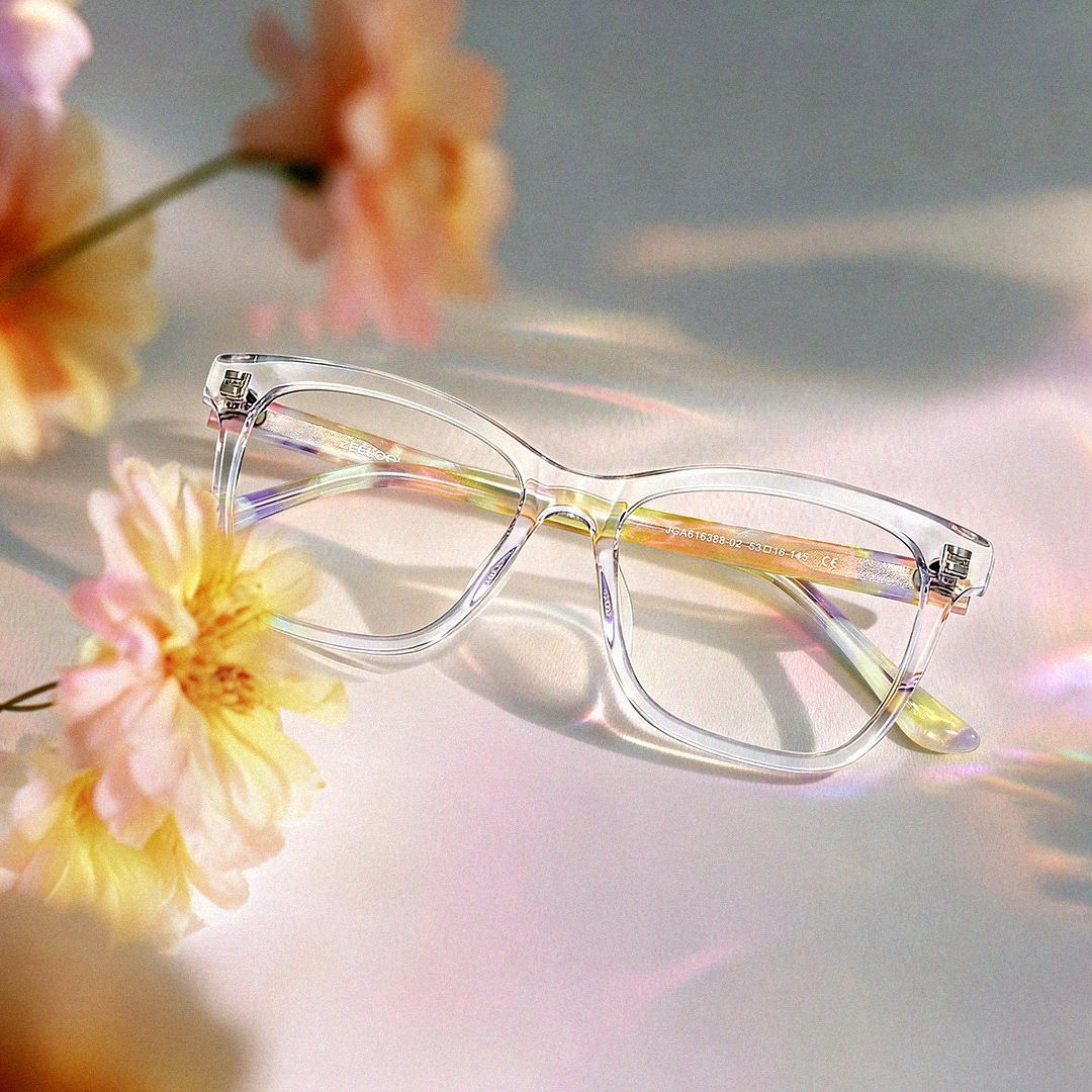 Faith Healing Glasses - Clear Rectangle Acetate Frames | ZEELOOL0