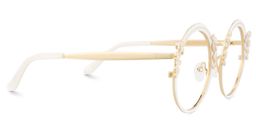 Nelida Round White Glasses3