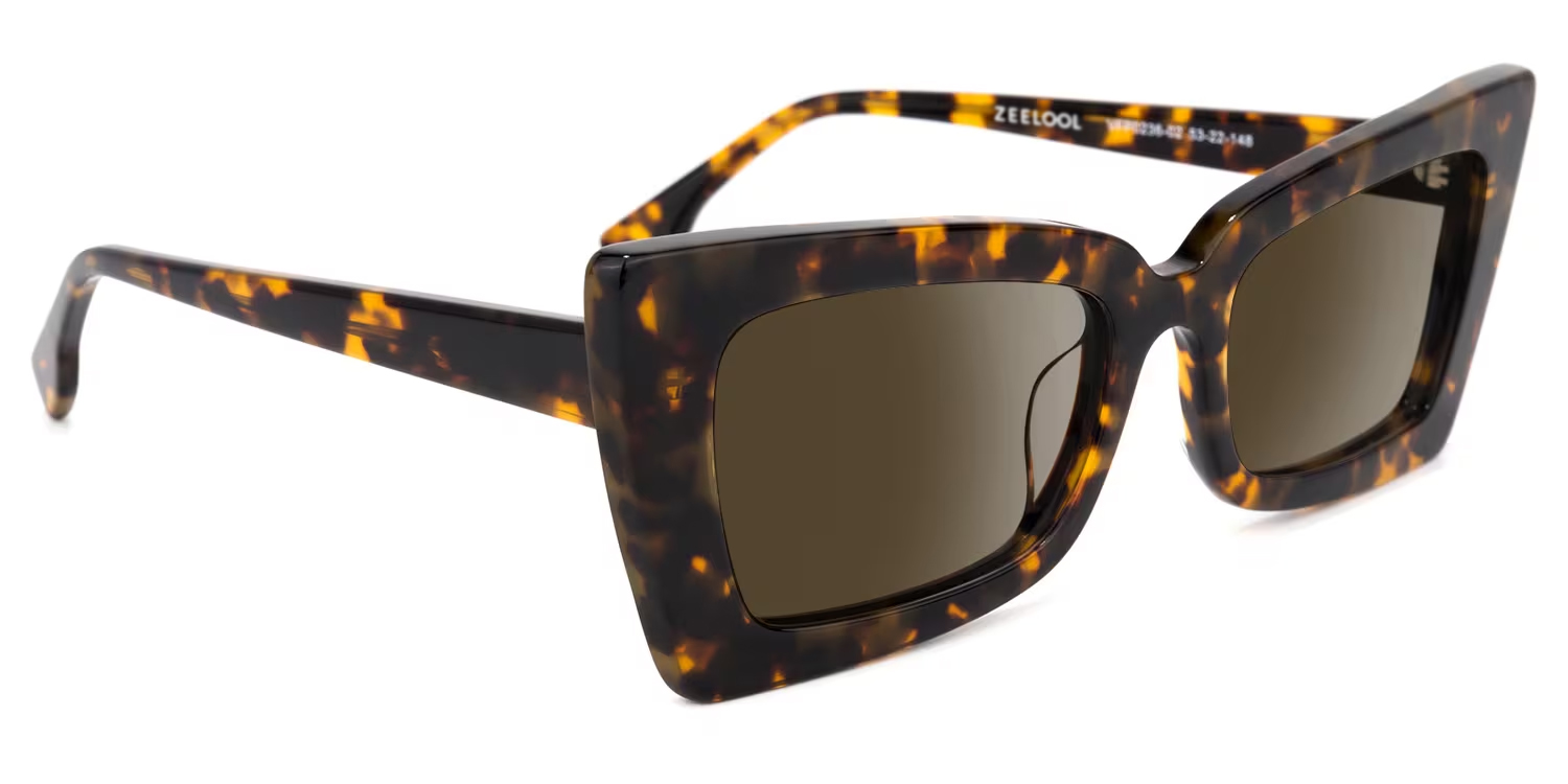 Newell Rectangle Tortoise Sunglasses2
