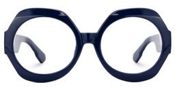 Geoffrey Geometric Dark-Blue Glasses0