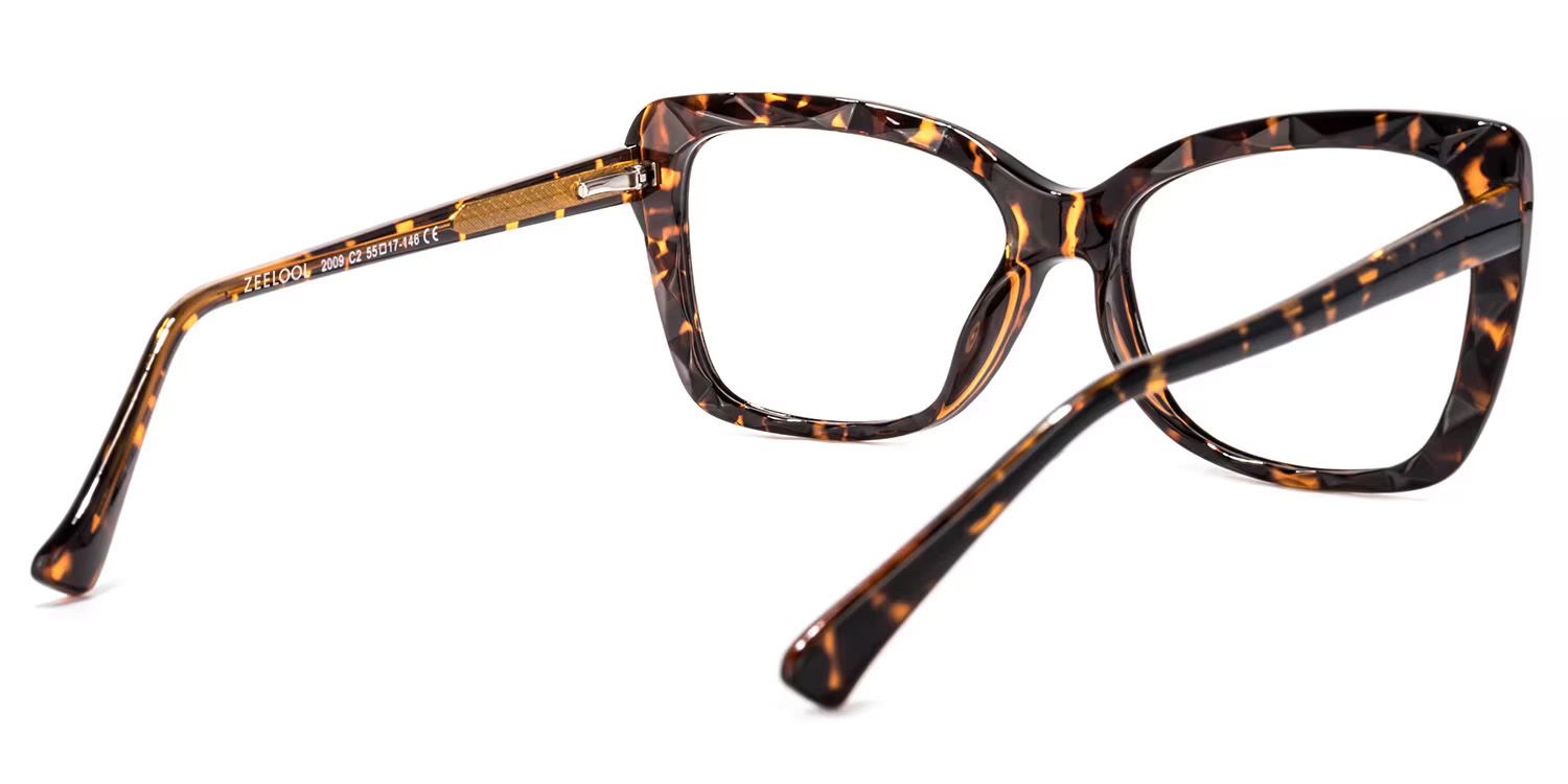 Edna Cat-eye Yellow-Tortoise Eyeglasses and Glasses Frames4