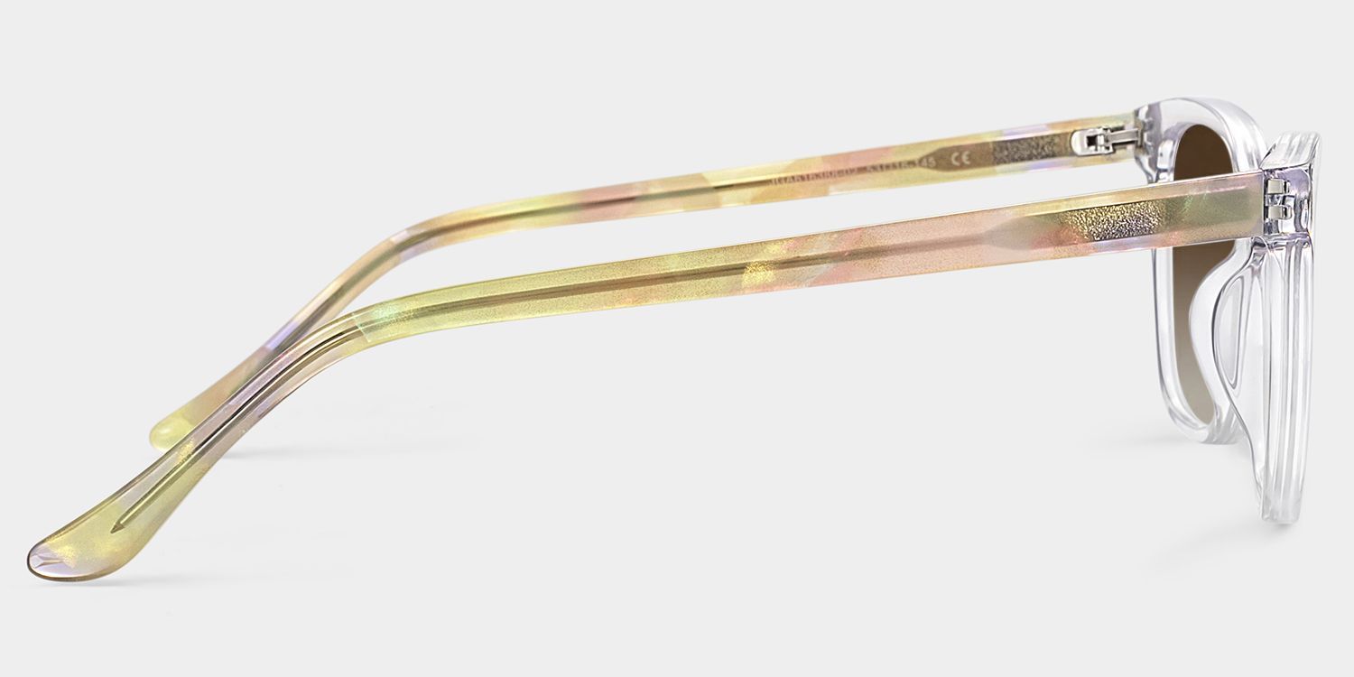 Faith Mixed Clear Rectangle Frame Sunglasses | ZEELOOL UK3