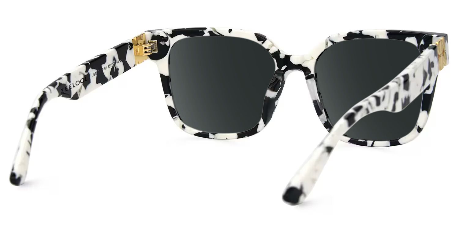Kerri Wide Cow Print Sunglasses with Square Frames | ZEELOOL UK3
