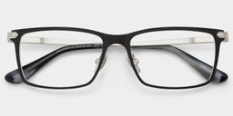 Alexander Rectangle Black Glasses2