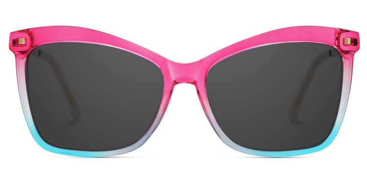 Isaebella Pink Blue Butterfly Sunglasses