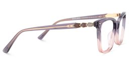 Theo Rectangle Grey Pink Glasses4