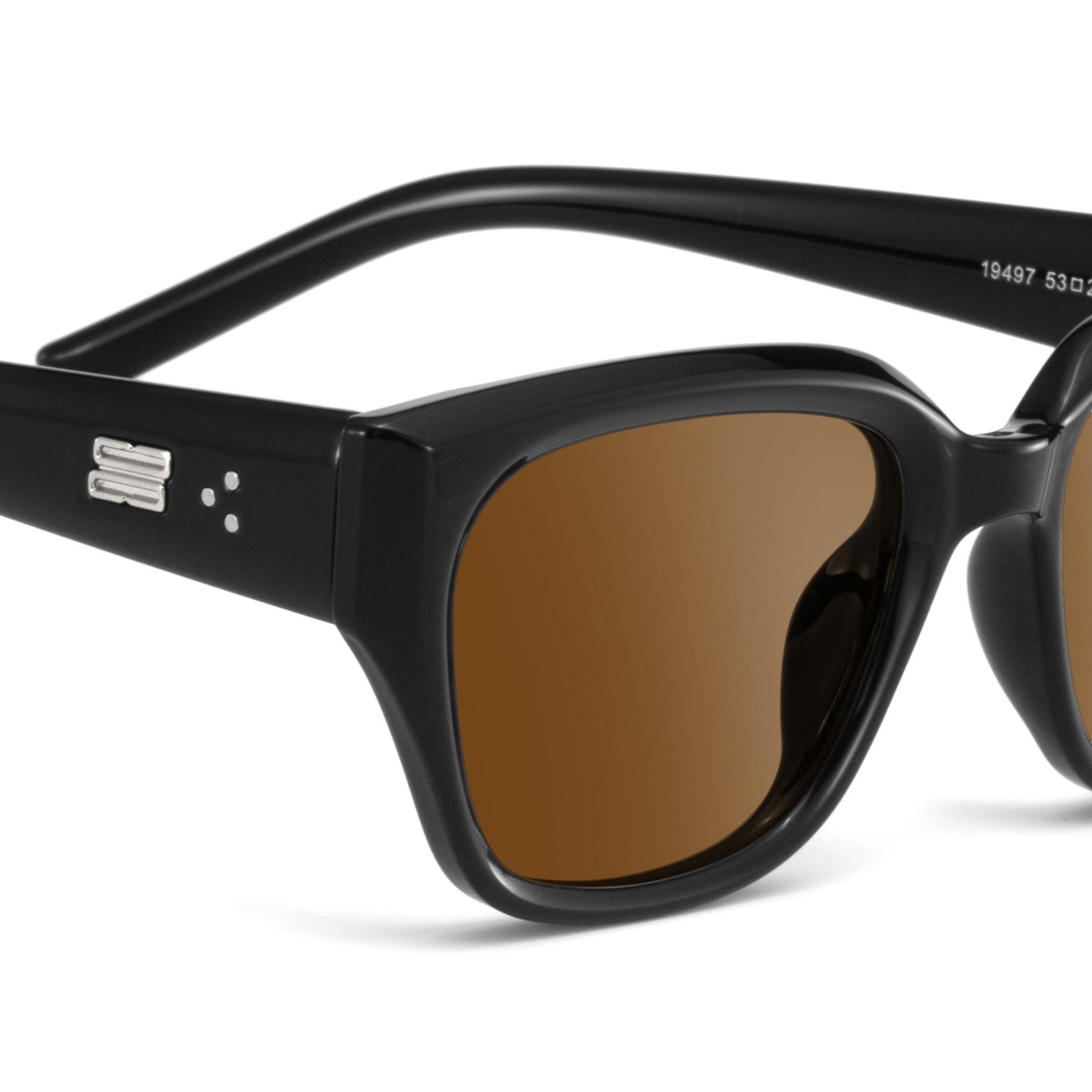 Serene Black Clear Cat eye Polarized Sunglasses Online | ZEELOOL UK4