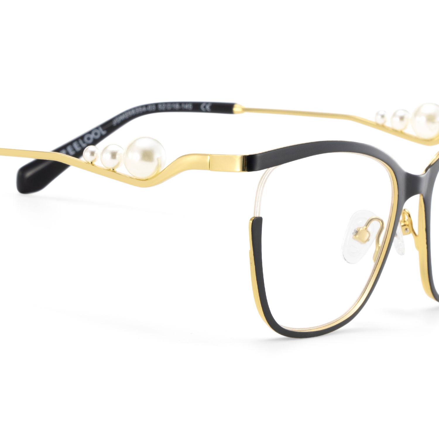 Aria Eyeglasses in Round Black Frame | ZEELOOL UK6