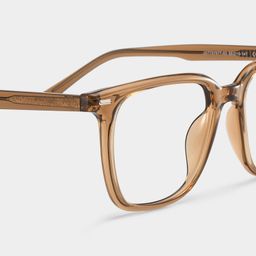 Jude Light Brown Square Glasses4