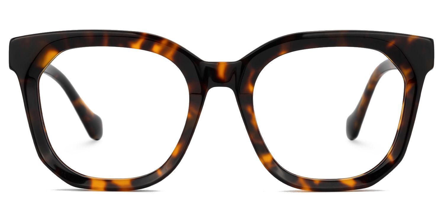 Beddoe Tortoise Square Acetate Full-Frame Eyeglasses | ZEELOOL UK0