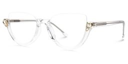 Felicia Clear Cat eye Glasses1