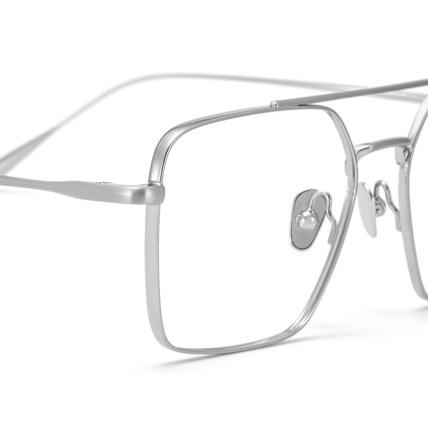 Jensen Eyeglasses in Aviator Sliver Frame | ZEELOOL UK6