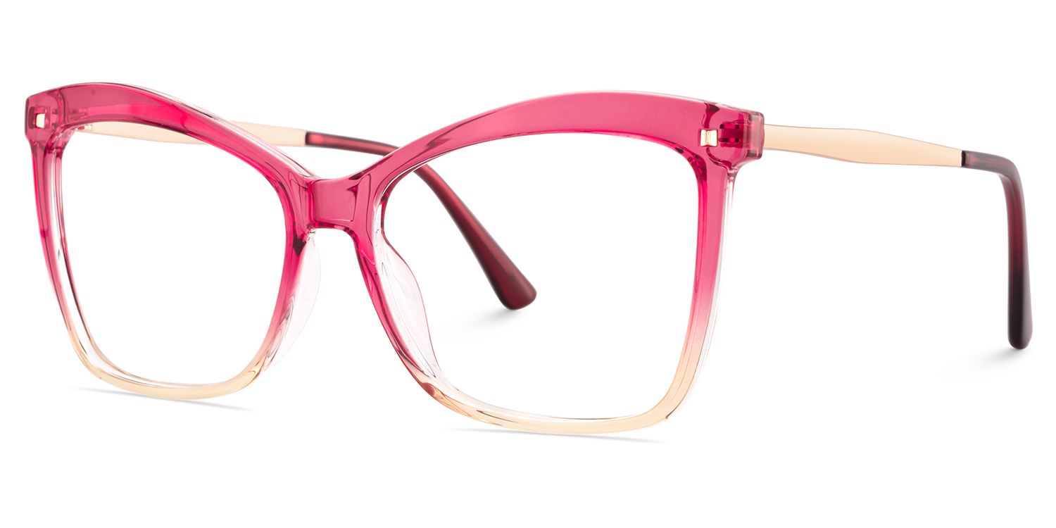 Butterfly Frame With Pink Gradient Brown for Isaebella Glasses | ZEELOOL UK3