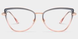 Sloane Cat-Eye Two-tone Glasses0