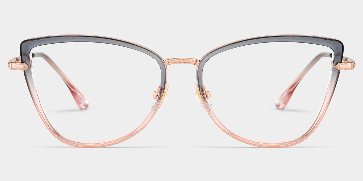 Sloane Cat-Eye Two-tone Glasses0