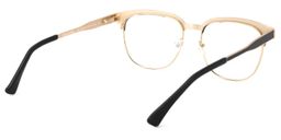 Wren Black-Gold Browline Glasses6