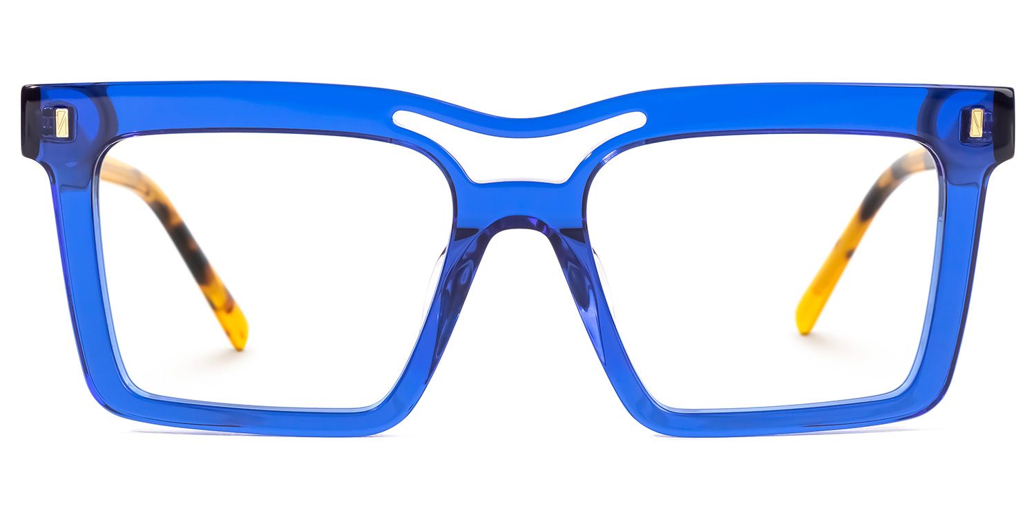 Tamekia Square Blue Glasses0