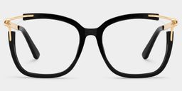 Sidibe Square Black Glasses0