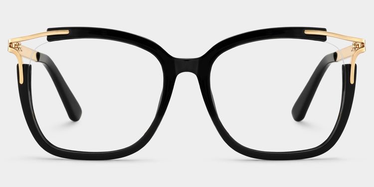 Sidibe Square Black Glasses