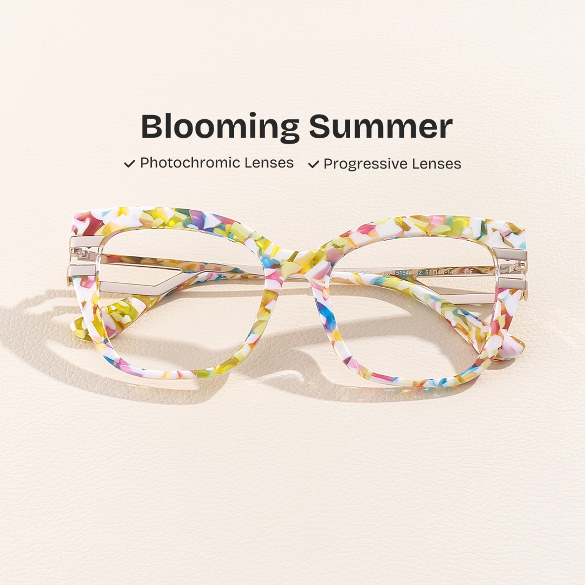 Kieran Eyeglasses in Rectangle Mottled Frame | Zeelool0