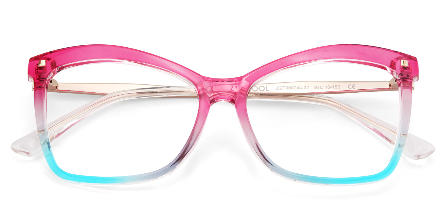 Isaebella Butterfly Pink Blue Glasses