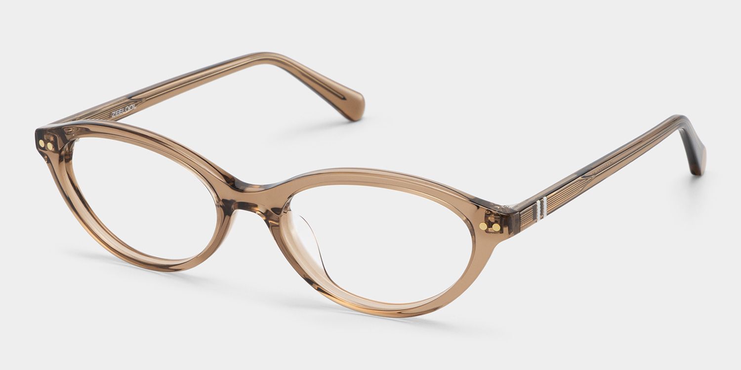 Ashby Brown Narrow Oval-Frame Glasses | Effortless Varsity2