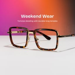 Hunter Square Tortoise Glasses0