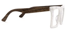 Pierre Square White Glasses2