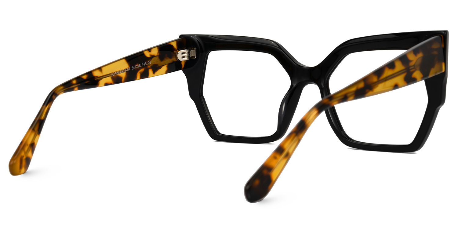 Tefonie Geometric Black Glasses3