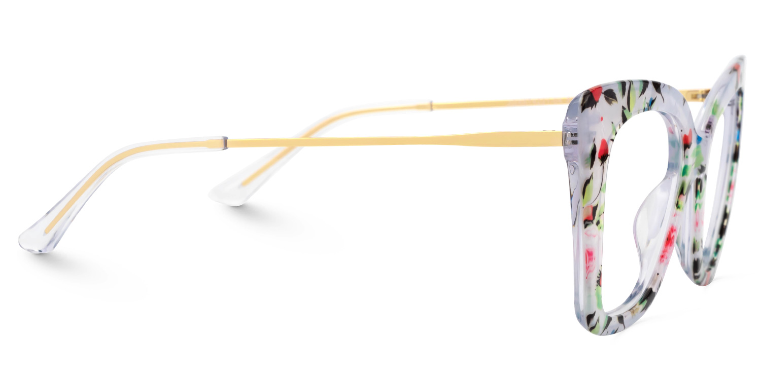 Rivas Designer Eyeglasses in Butterfly Floral Frame2