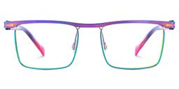 Violet Browline Iridescent Glasses1