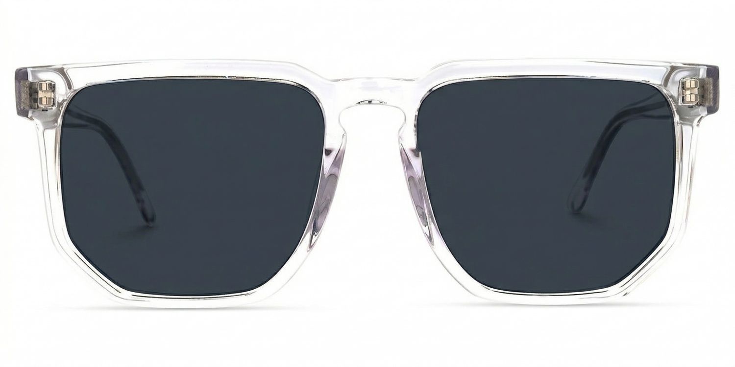 Matherne Acetate Clear Square Frame Sunglasses | ZEELOOL UK0