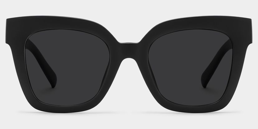 Malcolm Square Black Sunglasses