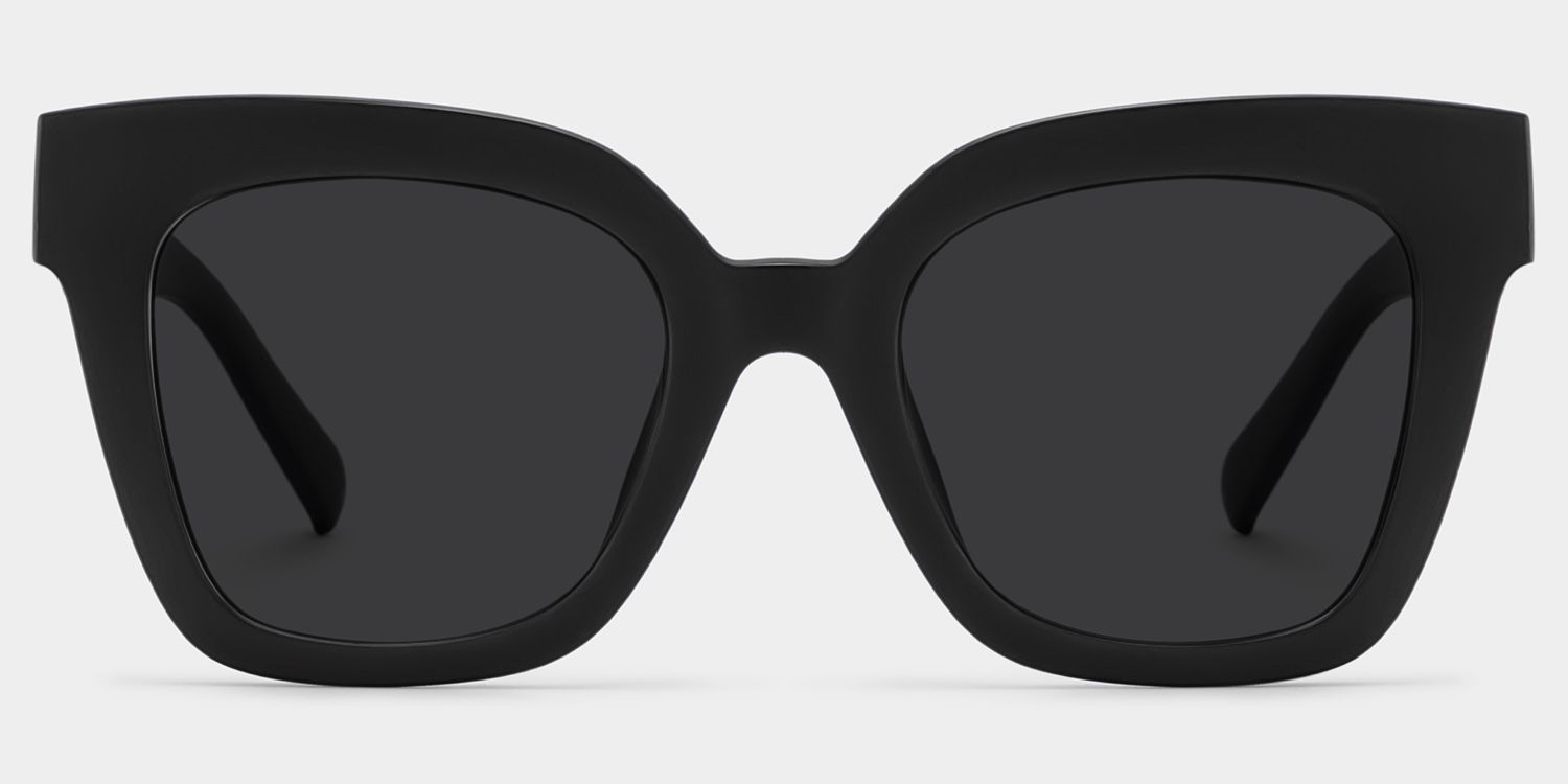 Malcolm Black Sunglasses with Square Frames | ZEELOOL UK0
