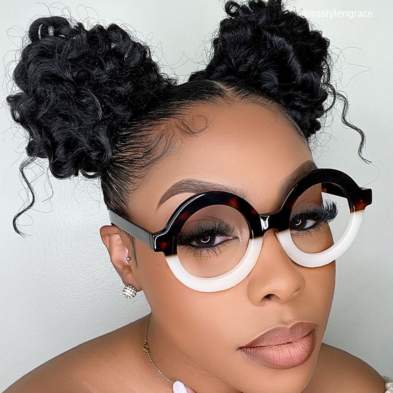 Calhoun Round Two-Tone Glasses | ZEELOOL UK4