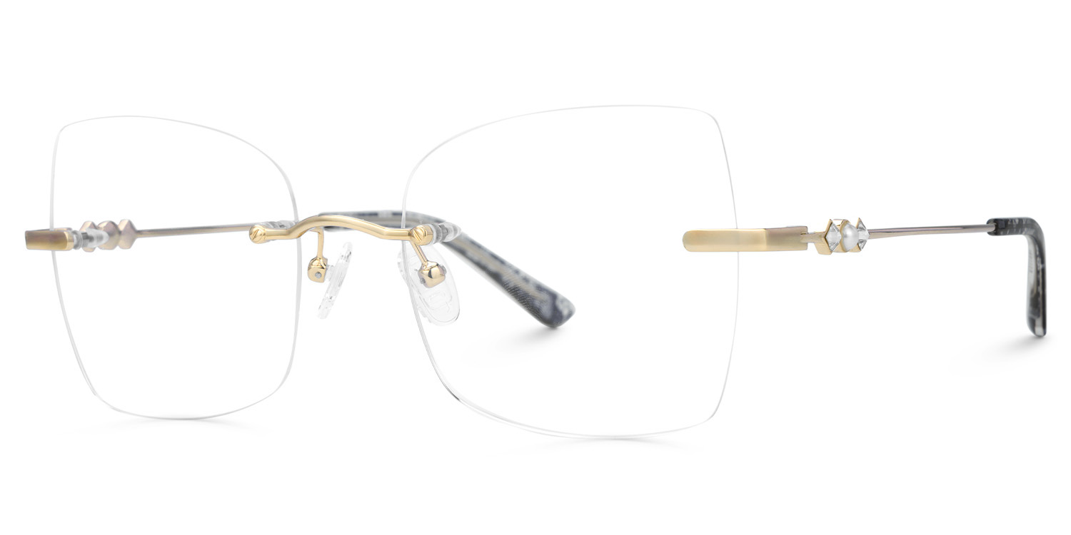 Tierney Designer Butterfly Metal Rimmed Spectacles  | ZEELOOL UK1