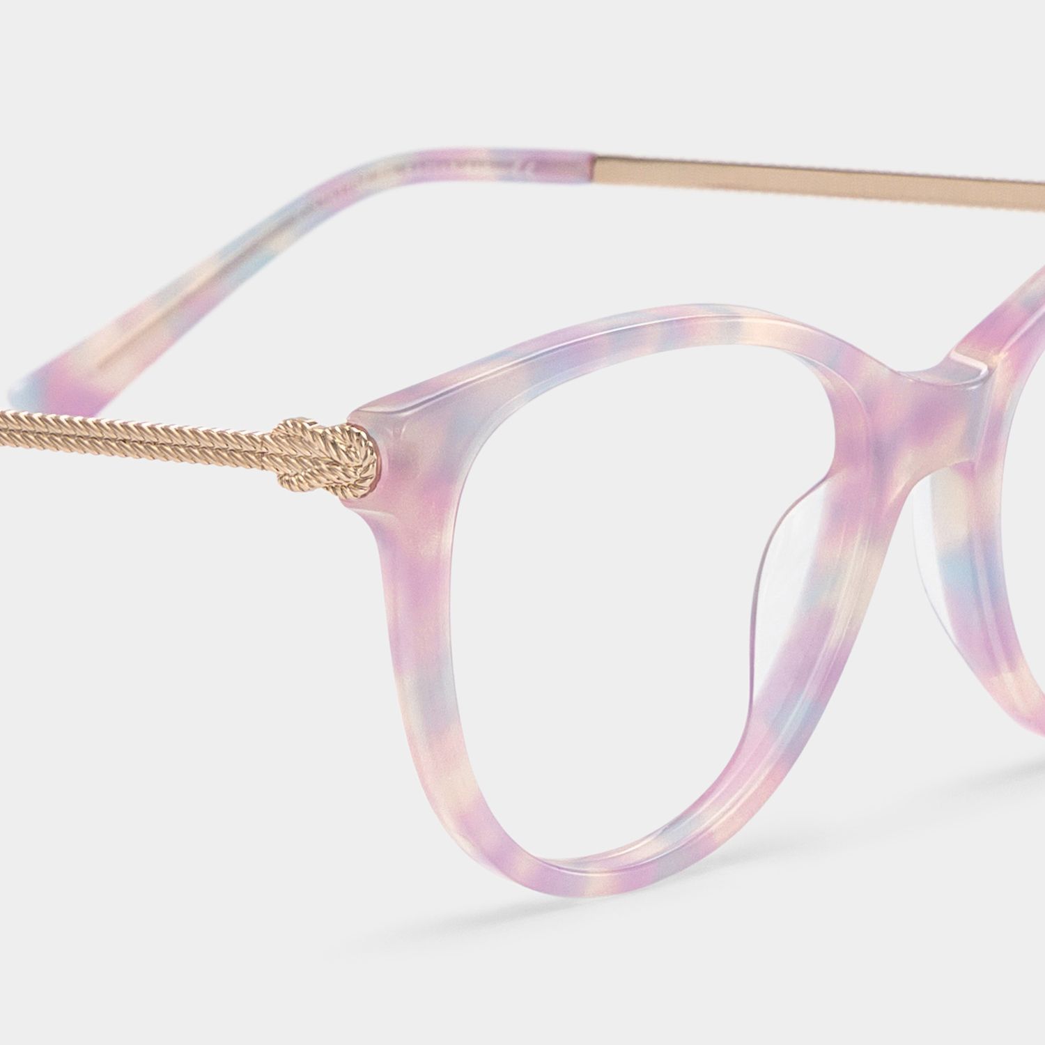 Eli Purple Round Gradient Eyeglass Frames for Ladies | ZEELOOL4