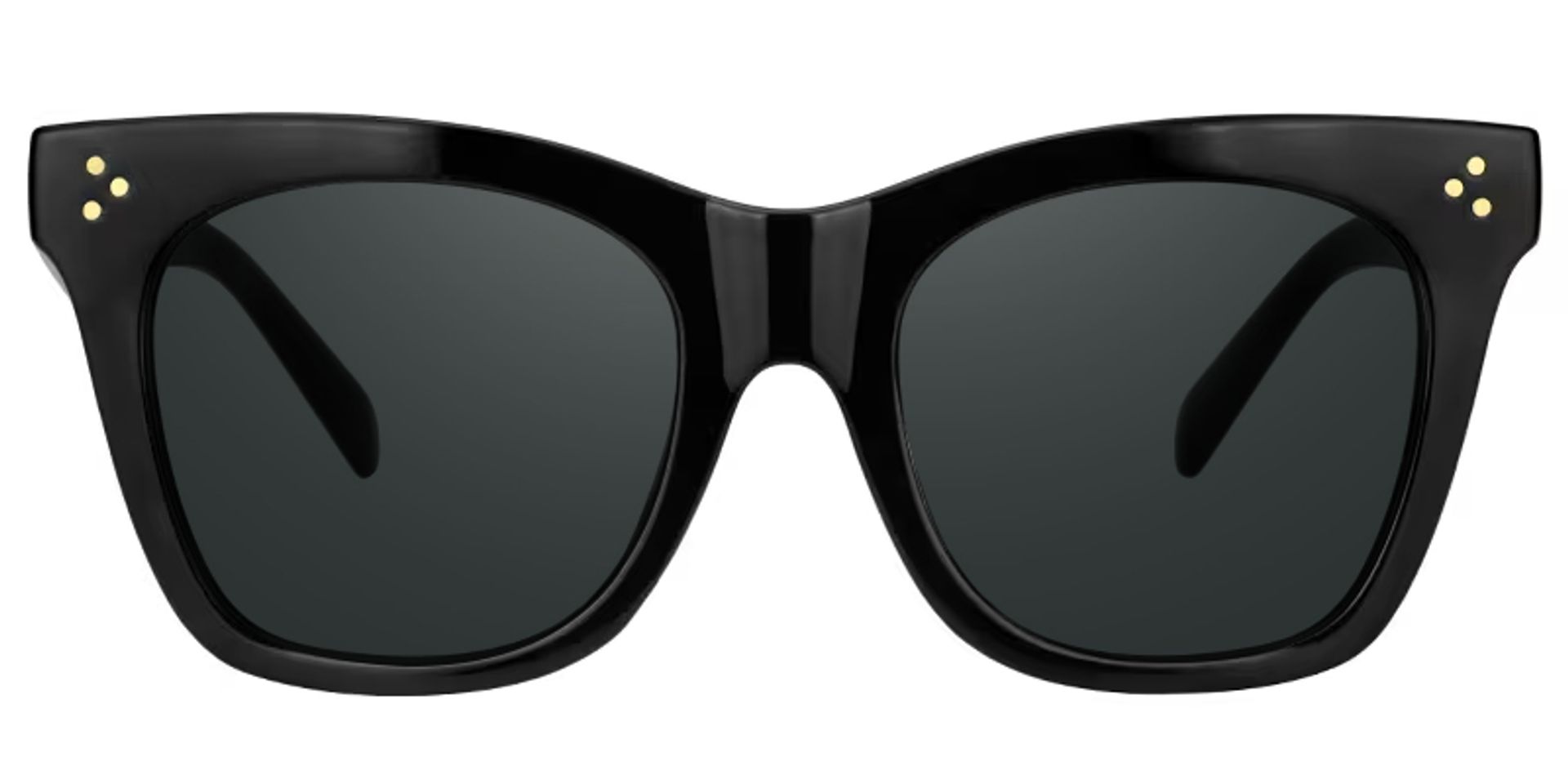 Gordon Rectangle Black Sunglasses & Glasses Frames0