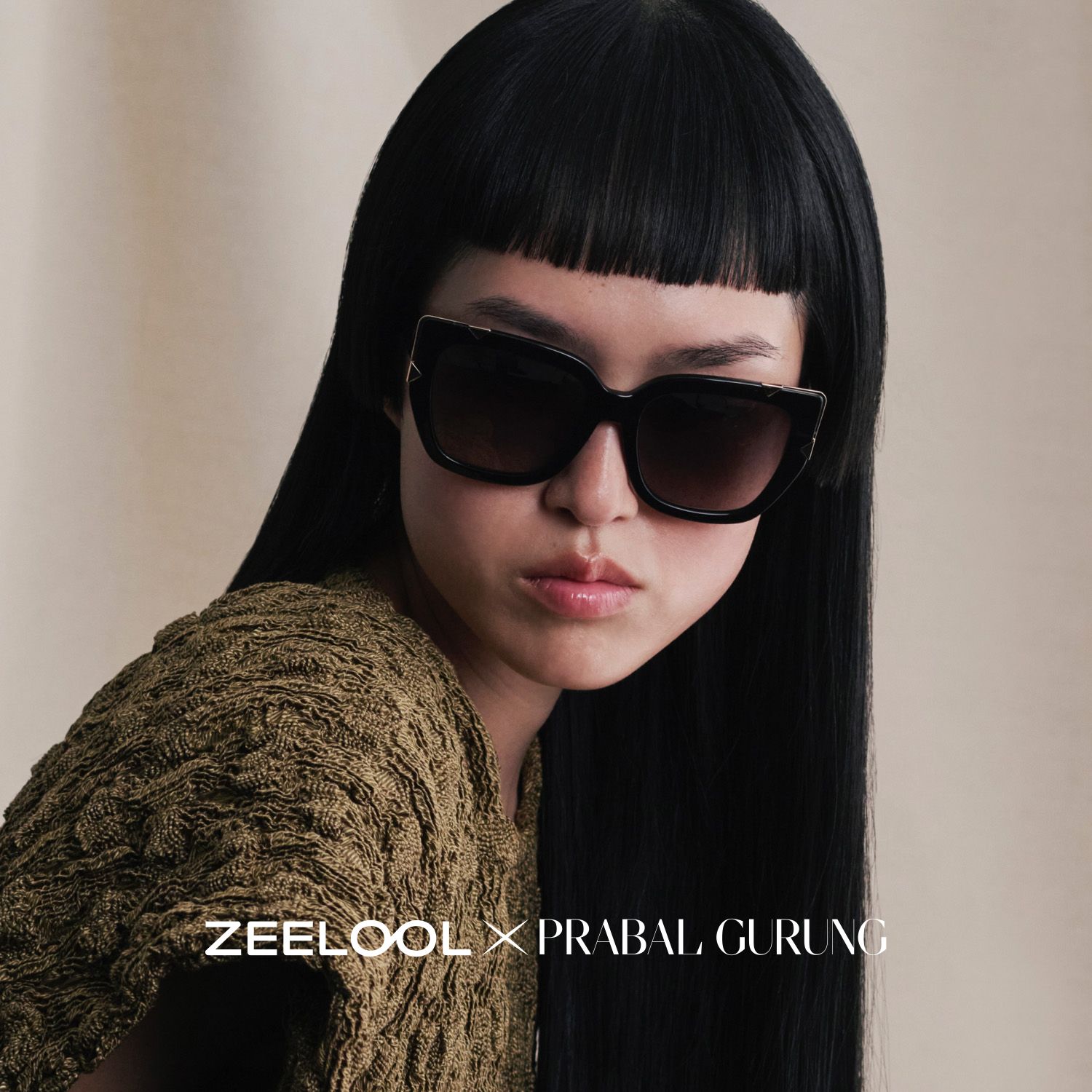 Grace Black Butterfly Sunglasses | ZEELOOL x Prabal Gurung0