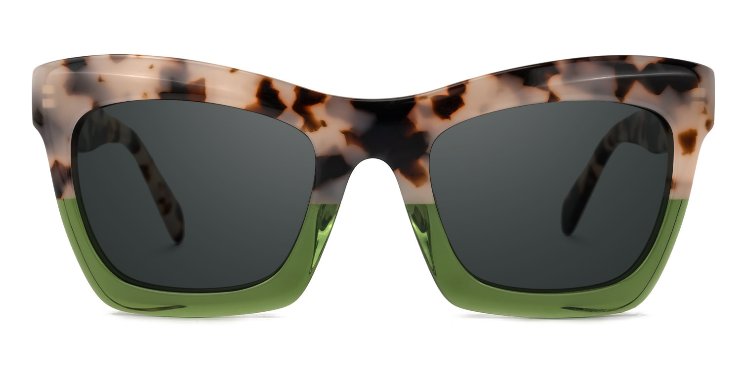 Benitez Square Two-Tone Glasses