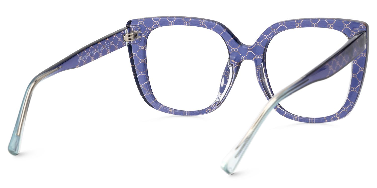 Brenda Purple Square Frame Glasses Online | ZEELOOL UK3
