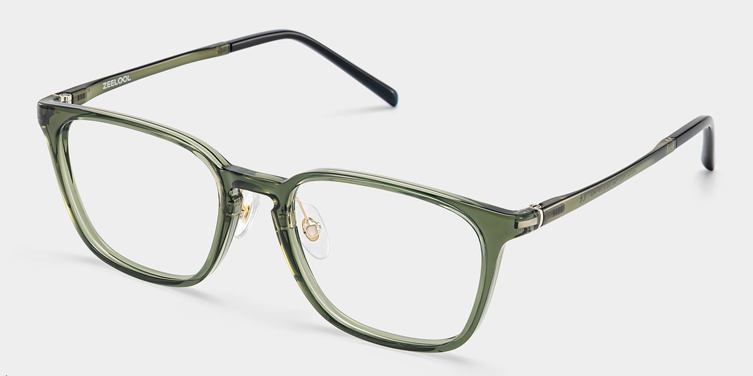 Lily Olive Green Glasses Frames for Women | ZEELOOL IK3