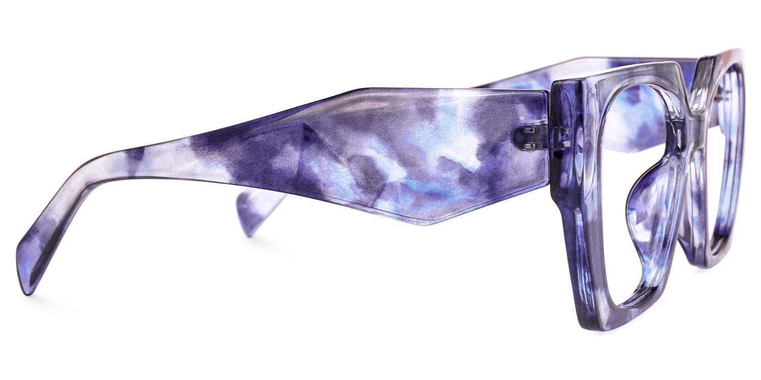 Sileidy Geometric Purple Eyeglasses and Glasses Frames2