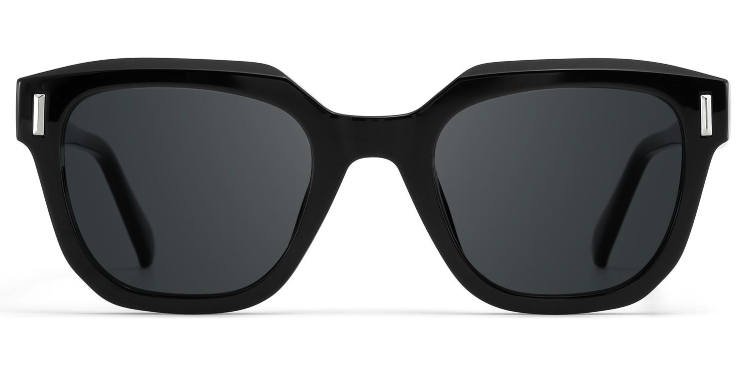 Nia Square Black Full Rim Sunglasses | ZEELOOL UK0