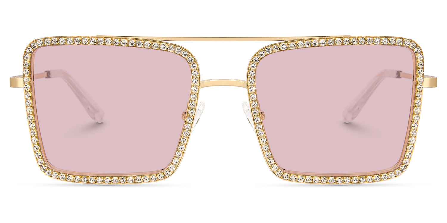 Diva Square Gold Sunglasses good-img
