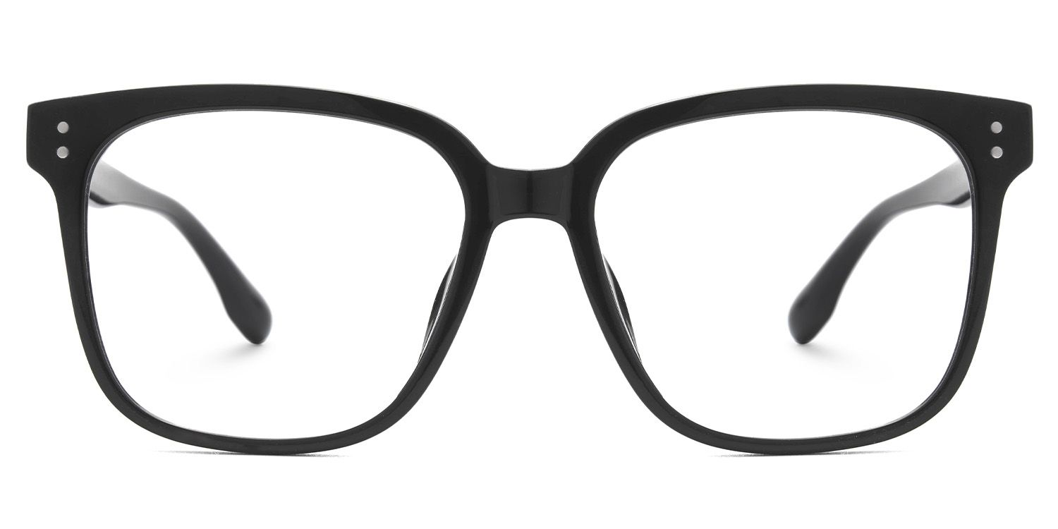Oglesby Square Blue Light Blocking Glasses Black Frame | Zeelool0