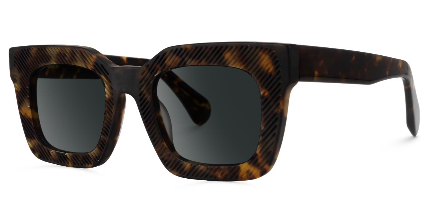 Keisa Square Tortoise Glasses1